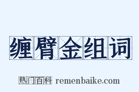 缠臂金组词是什么意思的图片